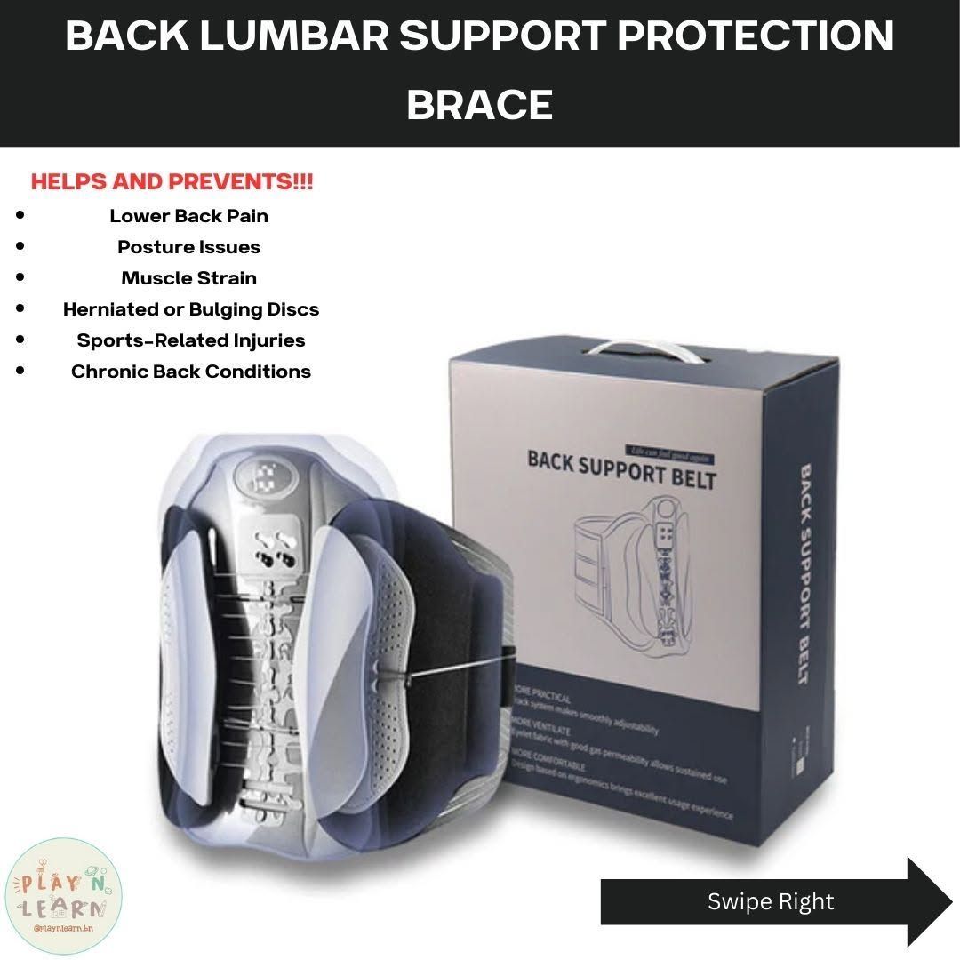 BACK LUMBAR SUPPORT PROTECTION BRACE (INSTOCK)