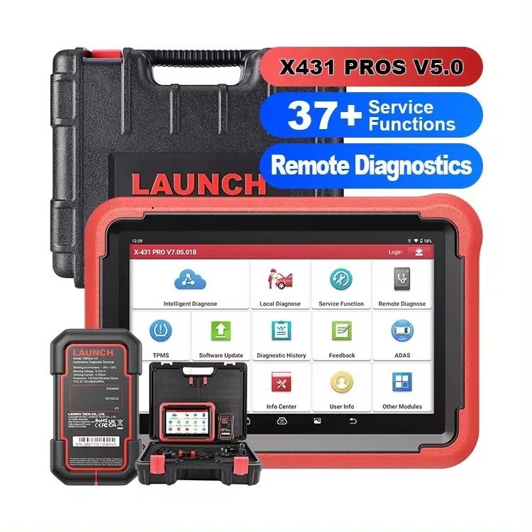 Launch X-431 PROS V5.0 Car Diagnostic Tool Intelligent Diagnose TPMS Supports CANFD and DOIP