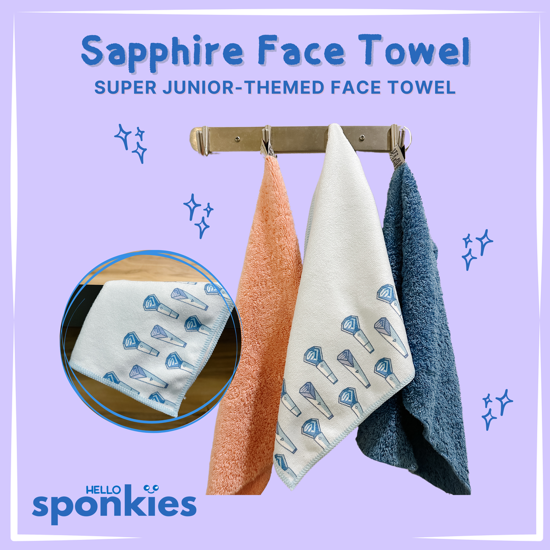 sapphire face towel