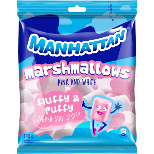 Manhattan Marshmallows Pink & White 150g