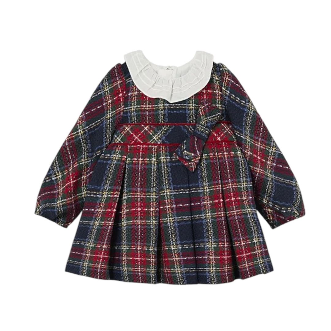 Mayoral Red & Navy Baby Dress