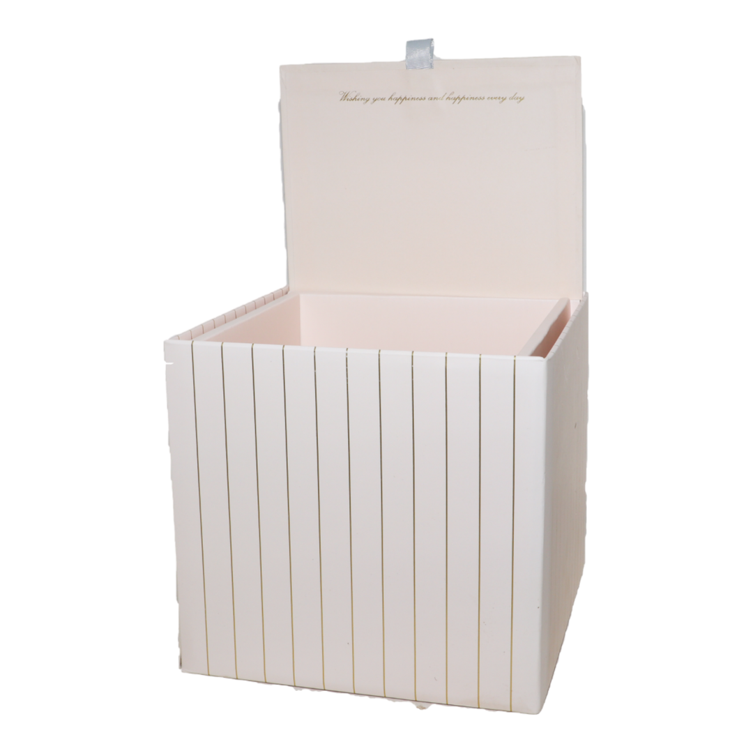 White Designed DIY Hardpaper Gift Box