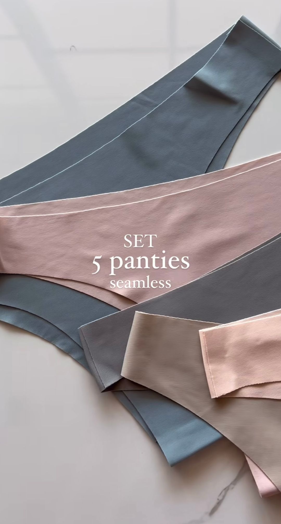 Set 5 Panties Seamless (sin costura)