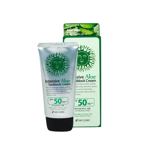 3W Clinic Intensive Aloe Sunblock Cream 70ml