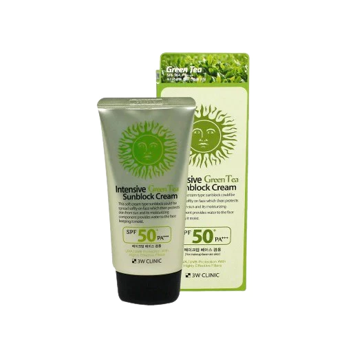 3W Clinic Intensive Green Tea Sunblock Cream 70ml