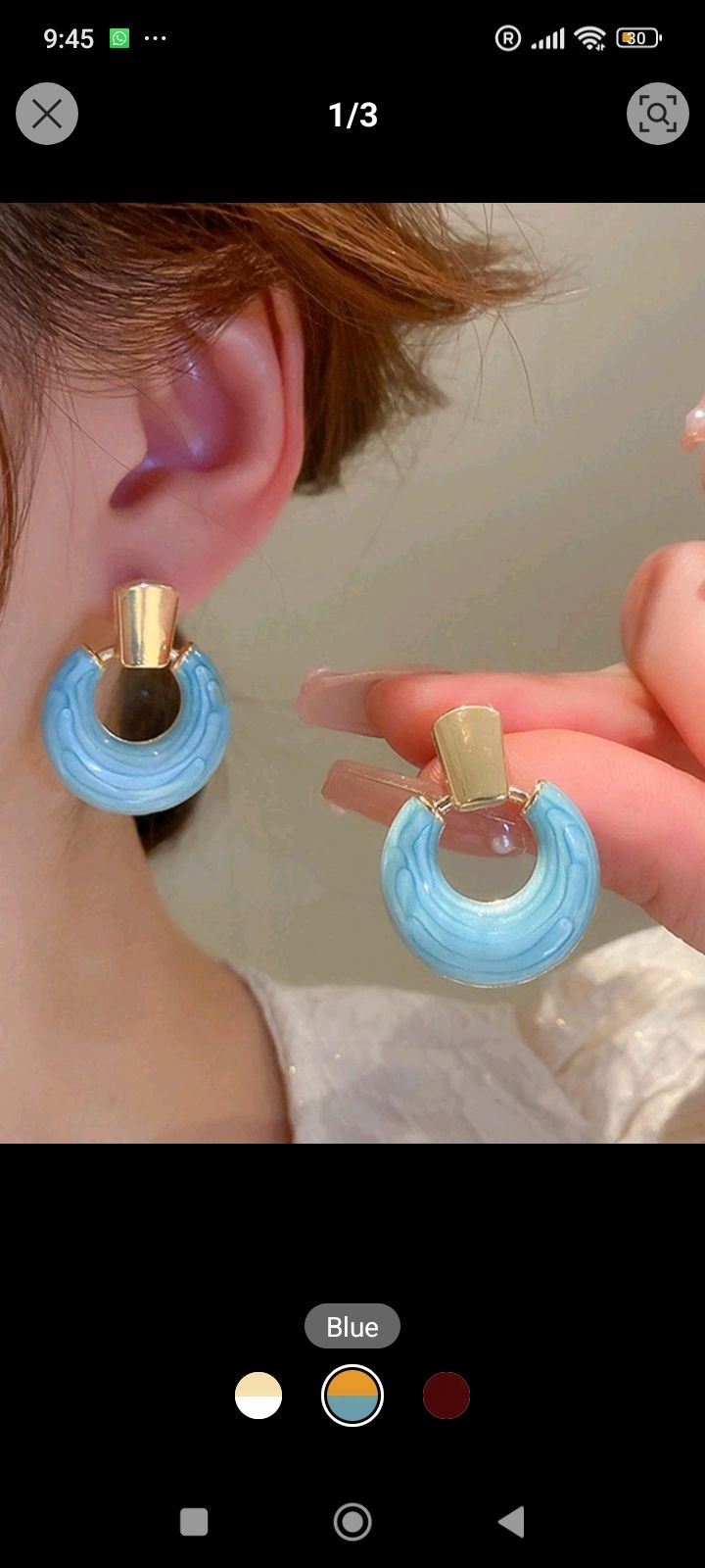  Circle Drop Earrings