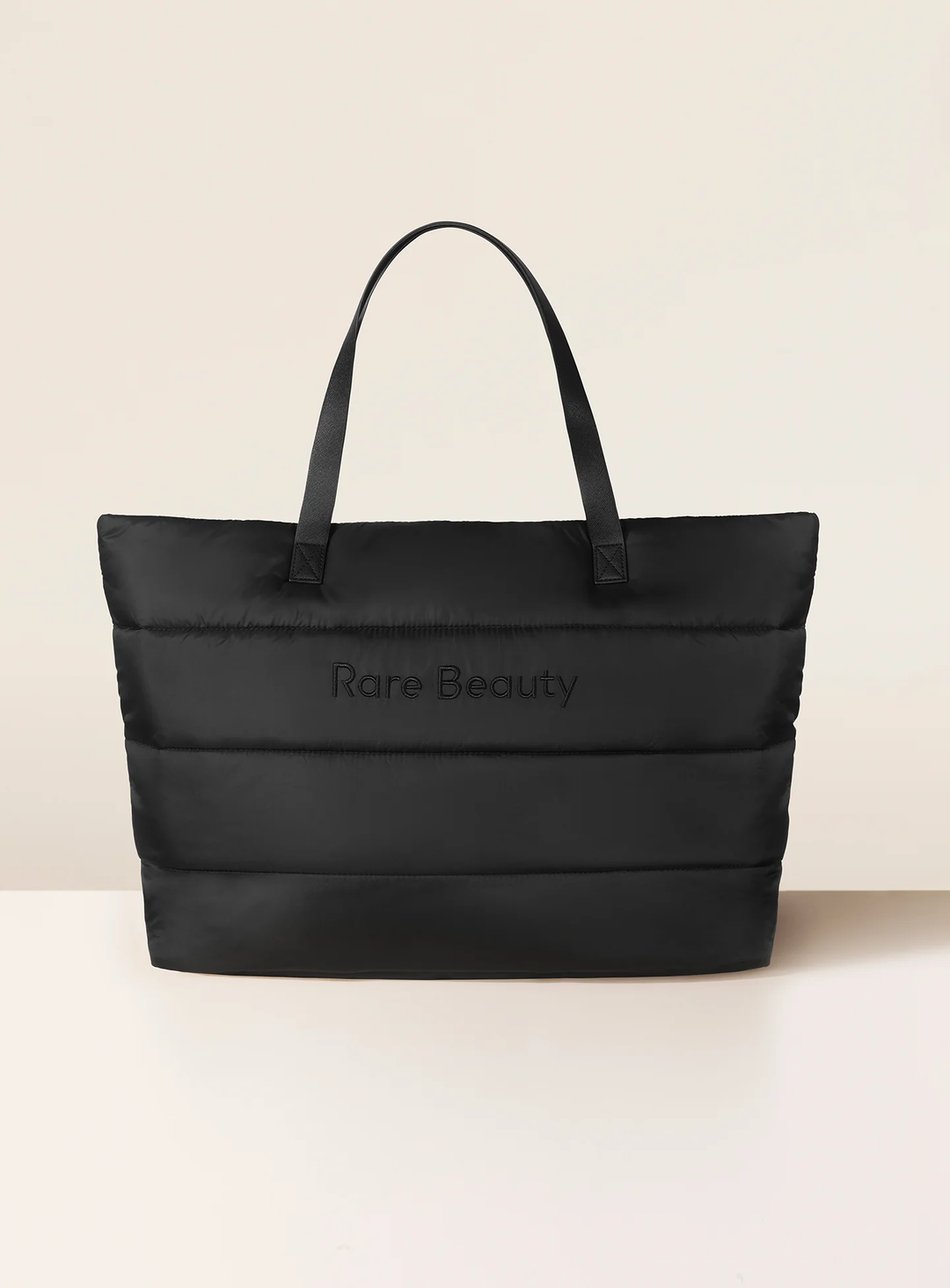 Rare Beauty Puffy Traveler Tote Black