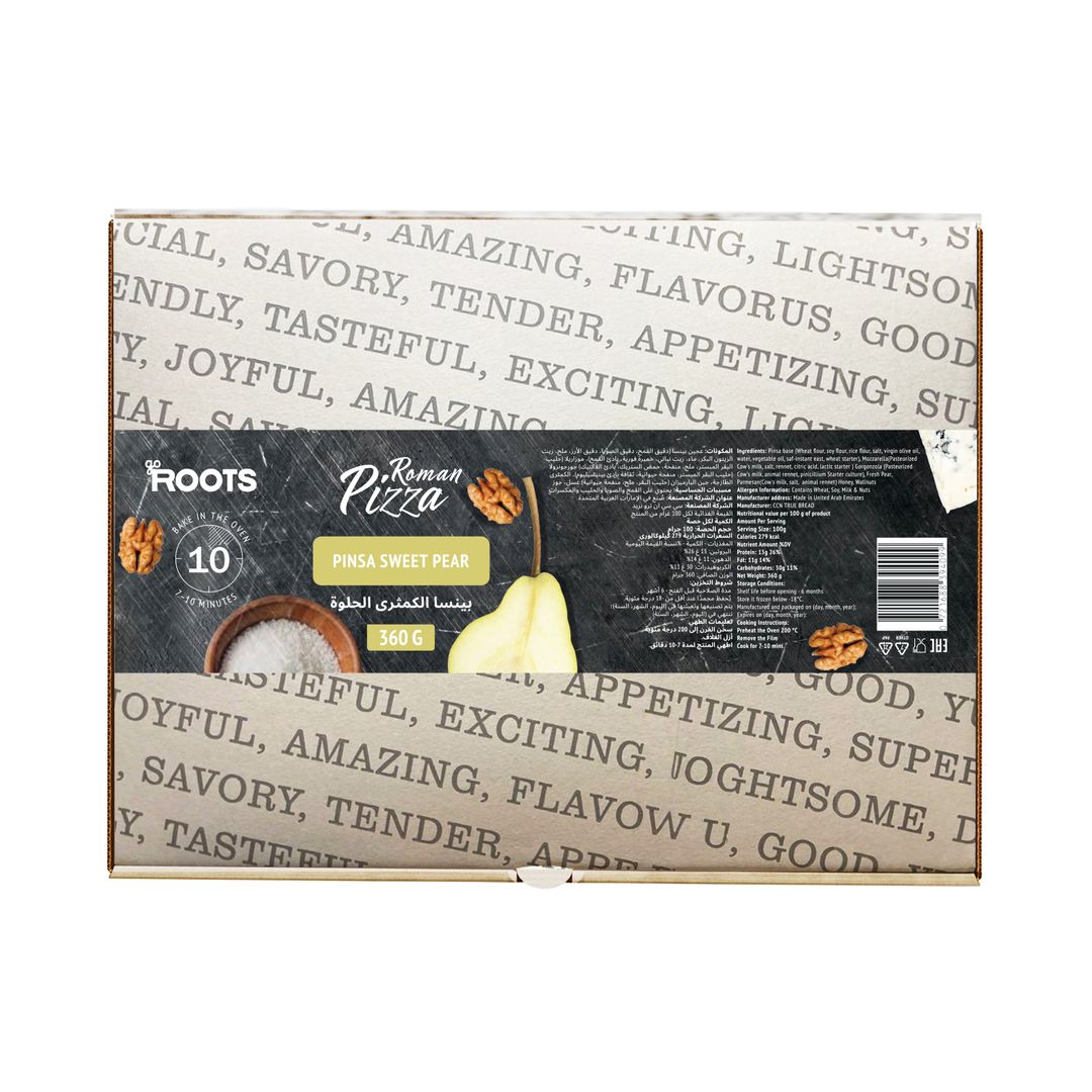 Roots Roman Pizza Pinsa Sweet Pear 360g