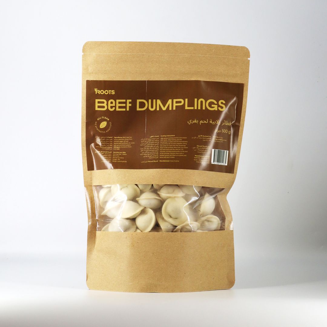 Roots Beef Dumplings Frozen 500g