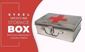 First Aid Box Stainles Steel 9"