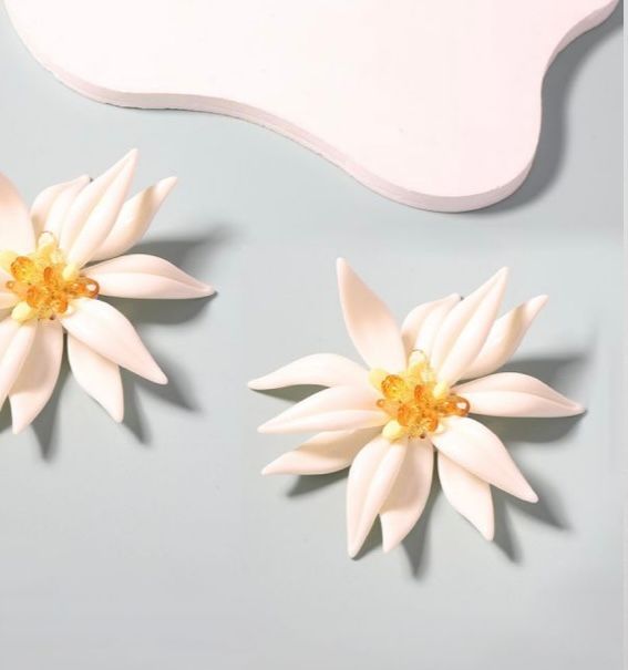 Resin Flower Earrings