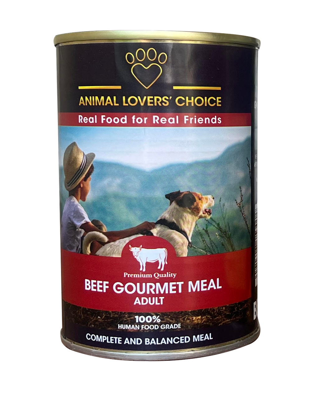 Animal Lovers Choice Beef Gourmet Meal for adult dogs 