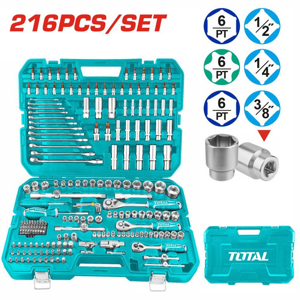 Set de scule si unelte manuale Total THKTHP22166 216buc.