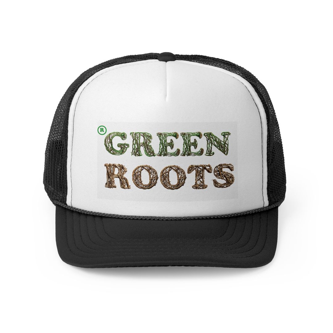 Graphic "GREEN ROOTS"  two tone Trucker 