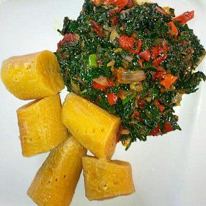 Plantain & Vegetable sauce 