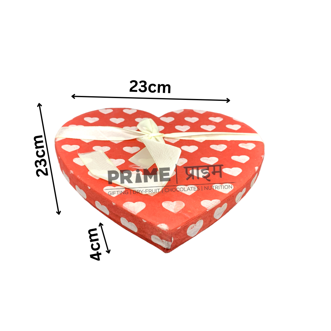 Red Heart Shape Hardpaper Gift Box