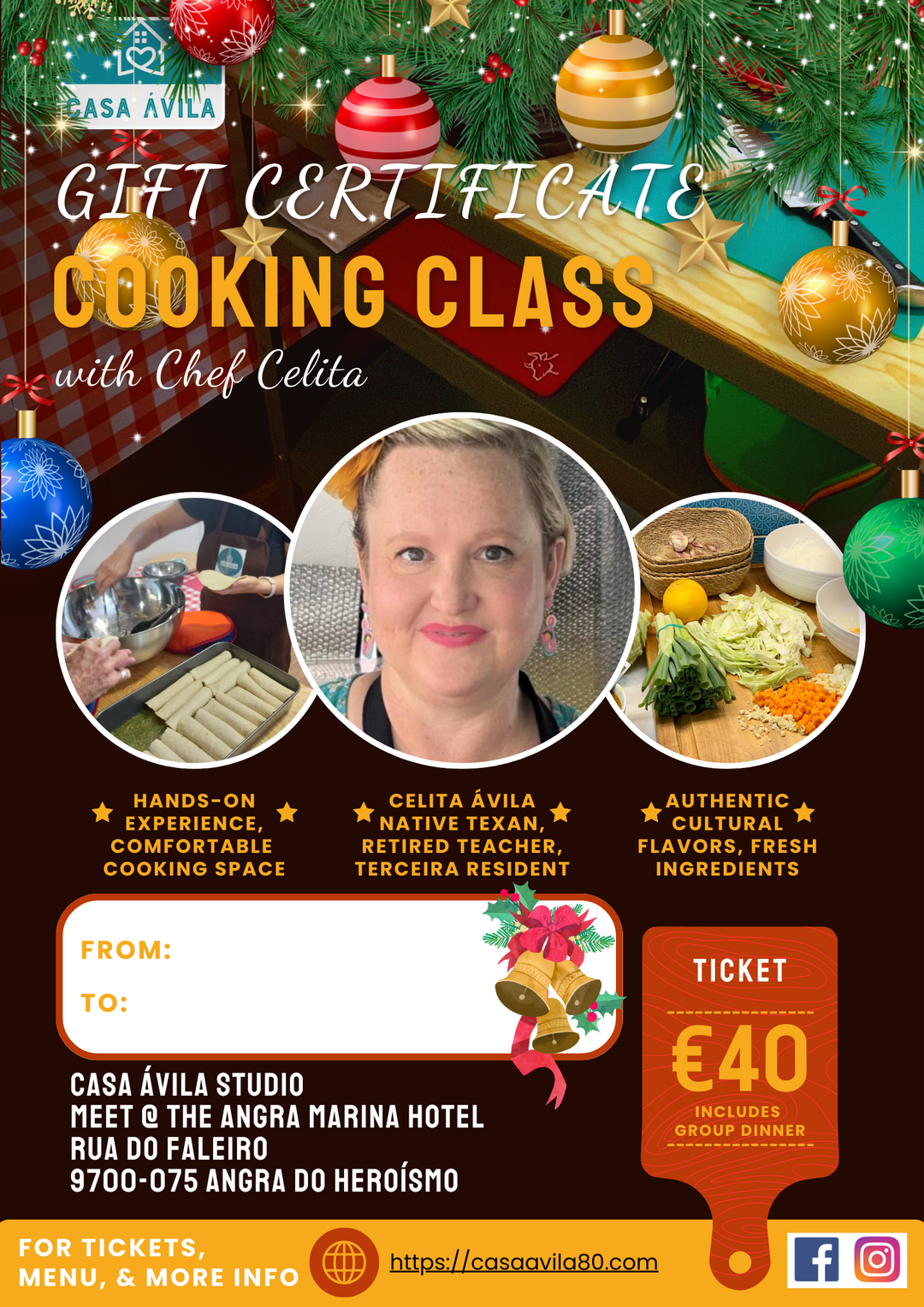 Cooking Class Gift Certificate