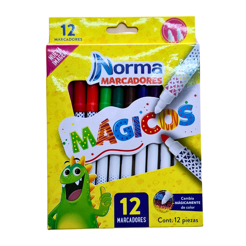 Plumones Norma C/12 Magicos