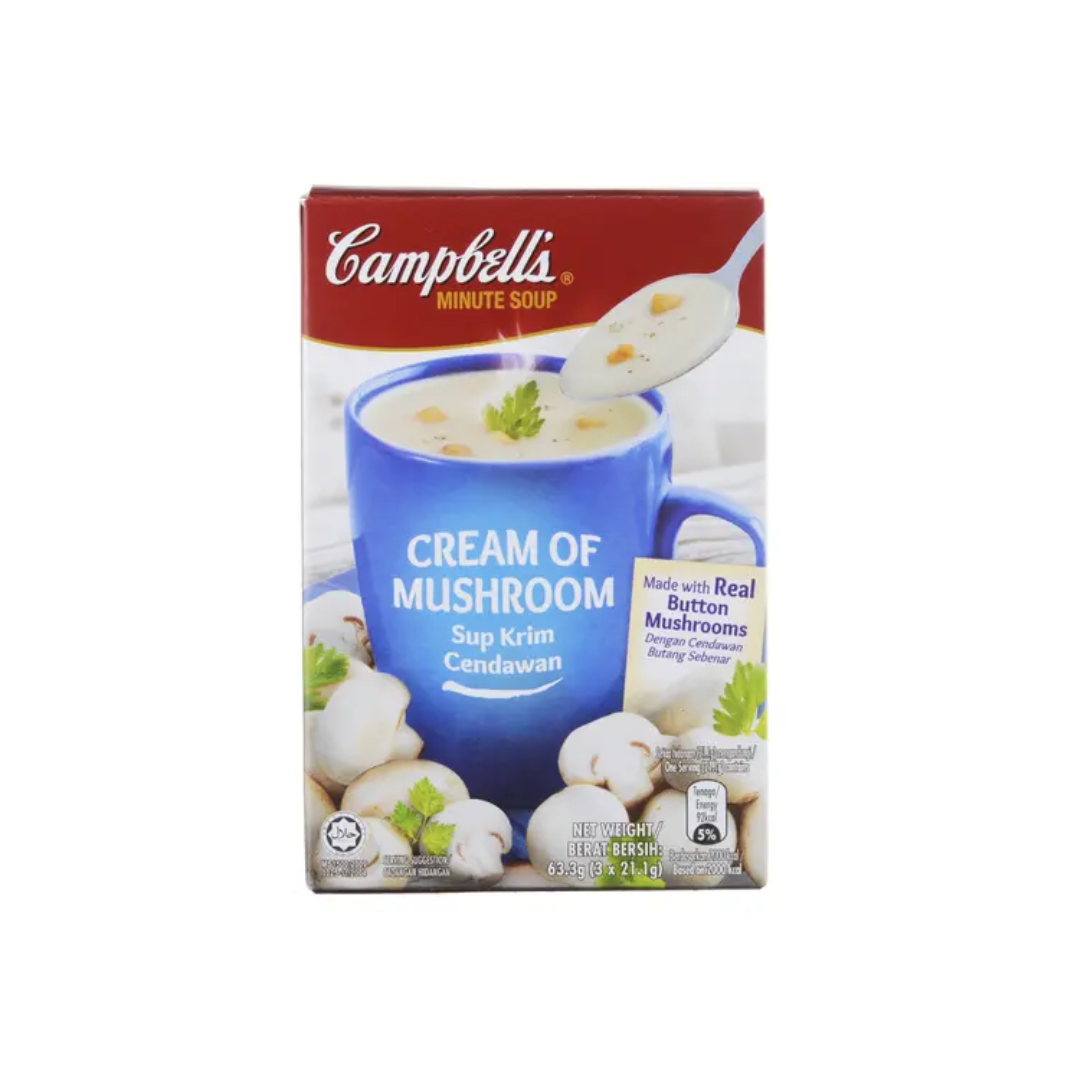 CAMPBELLS CREAM OF MUSHROOMS 3's x 21.1gm