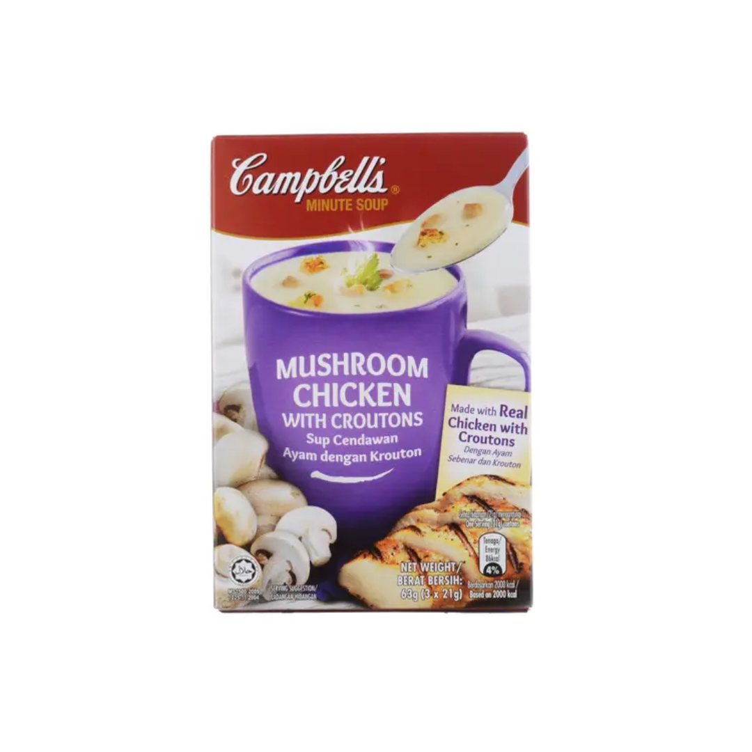 CAMPBELLS MUSHROOM CHICKEN WITH CROUTONS 3's x 21gm