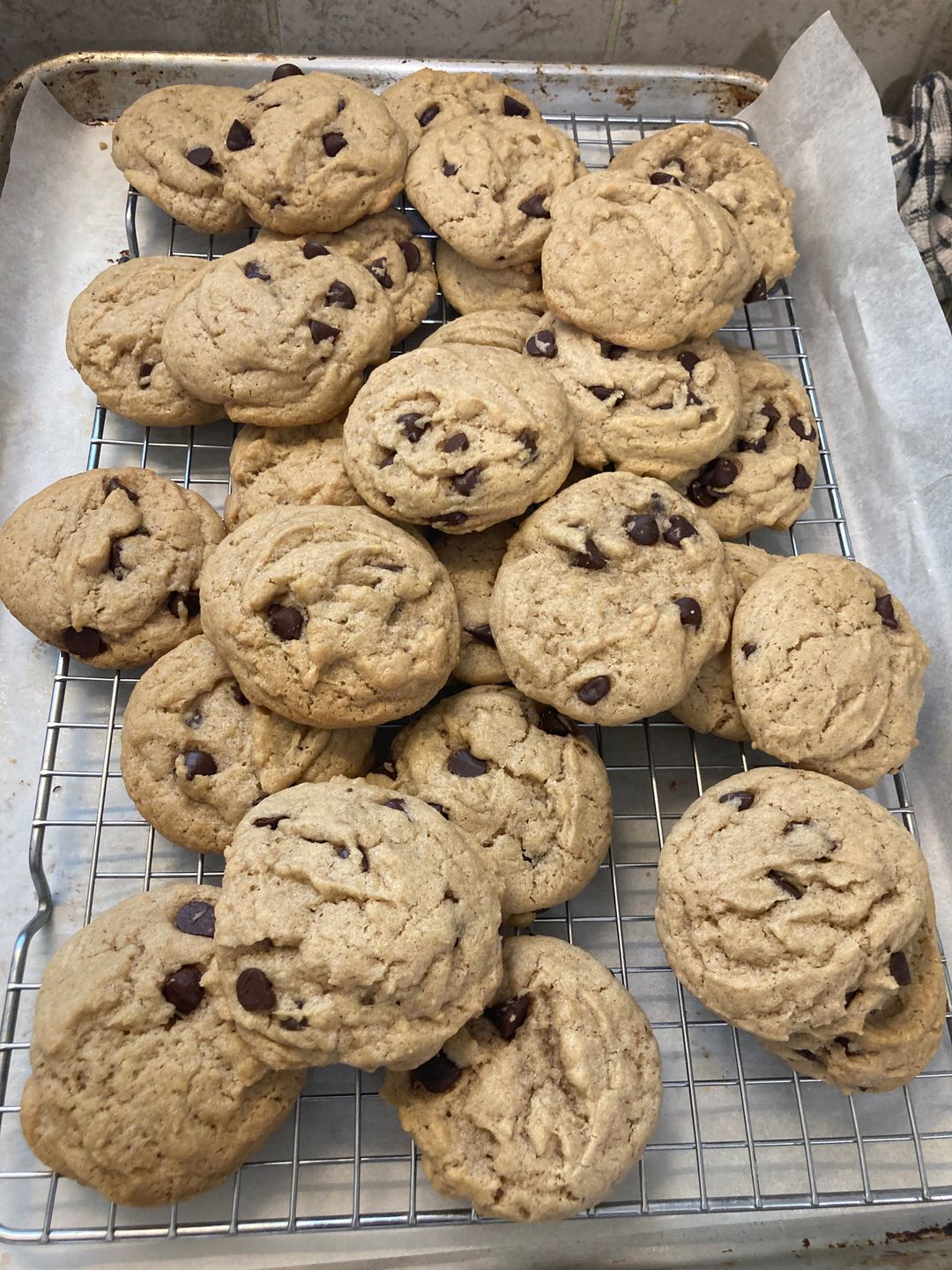 Chocolate Chips Sourdough Cookies עוגיות מחמצת עם שבבי שוקולד