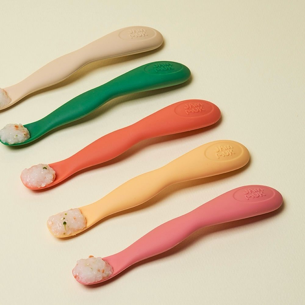 JAMMUK [NEW] Toddler Slim Peanut Spoon W/Case