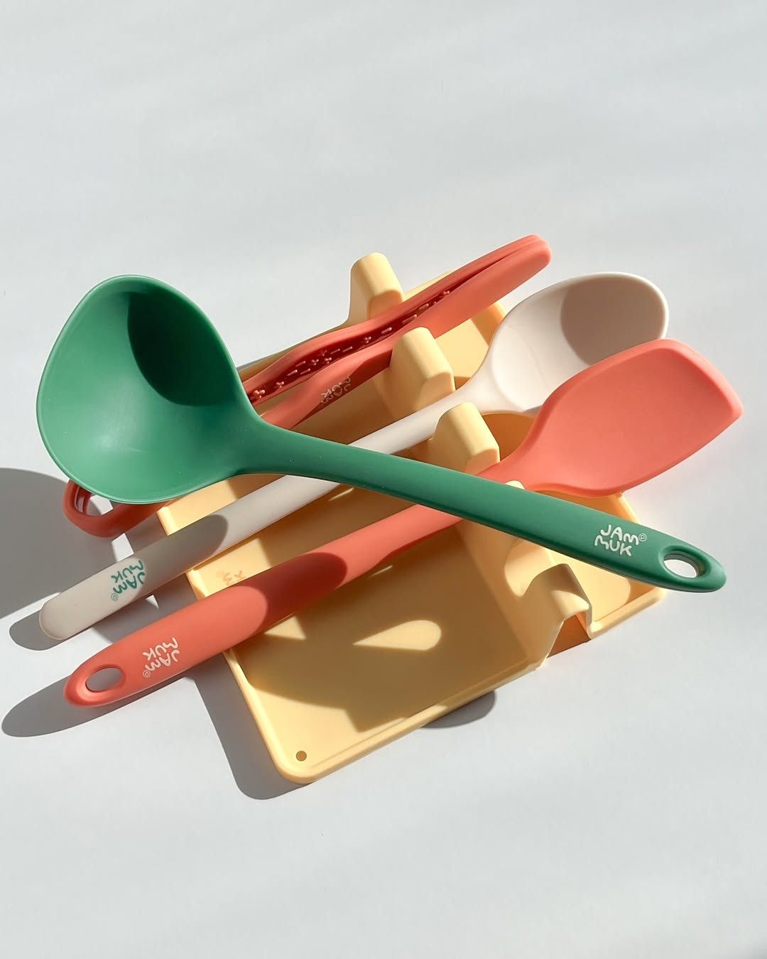 JAMMUK [NEW] Platinum Silicone Kitchen Utensils