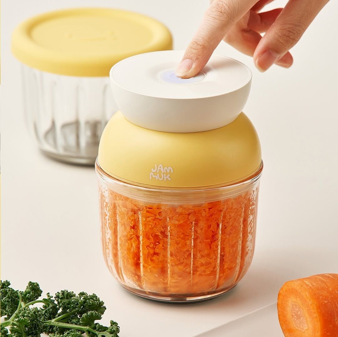 JAMMUK [NEW] Wireless Baby Food Chopper [300ml x 2] 