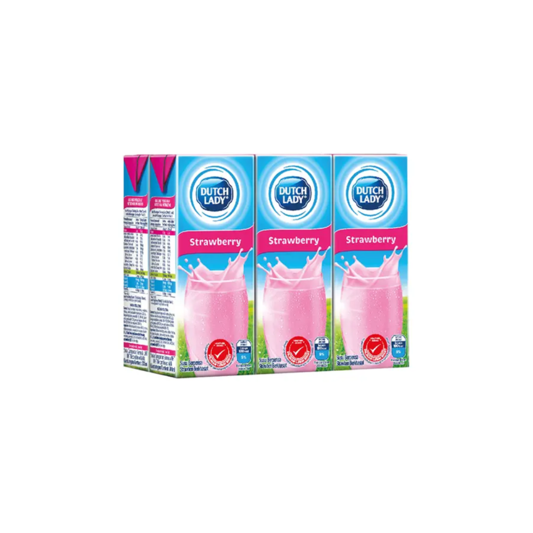 DUTCH LADY UHT STRAWBERRY MILK 6's x 200ml