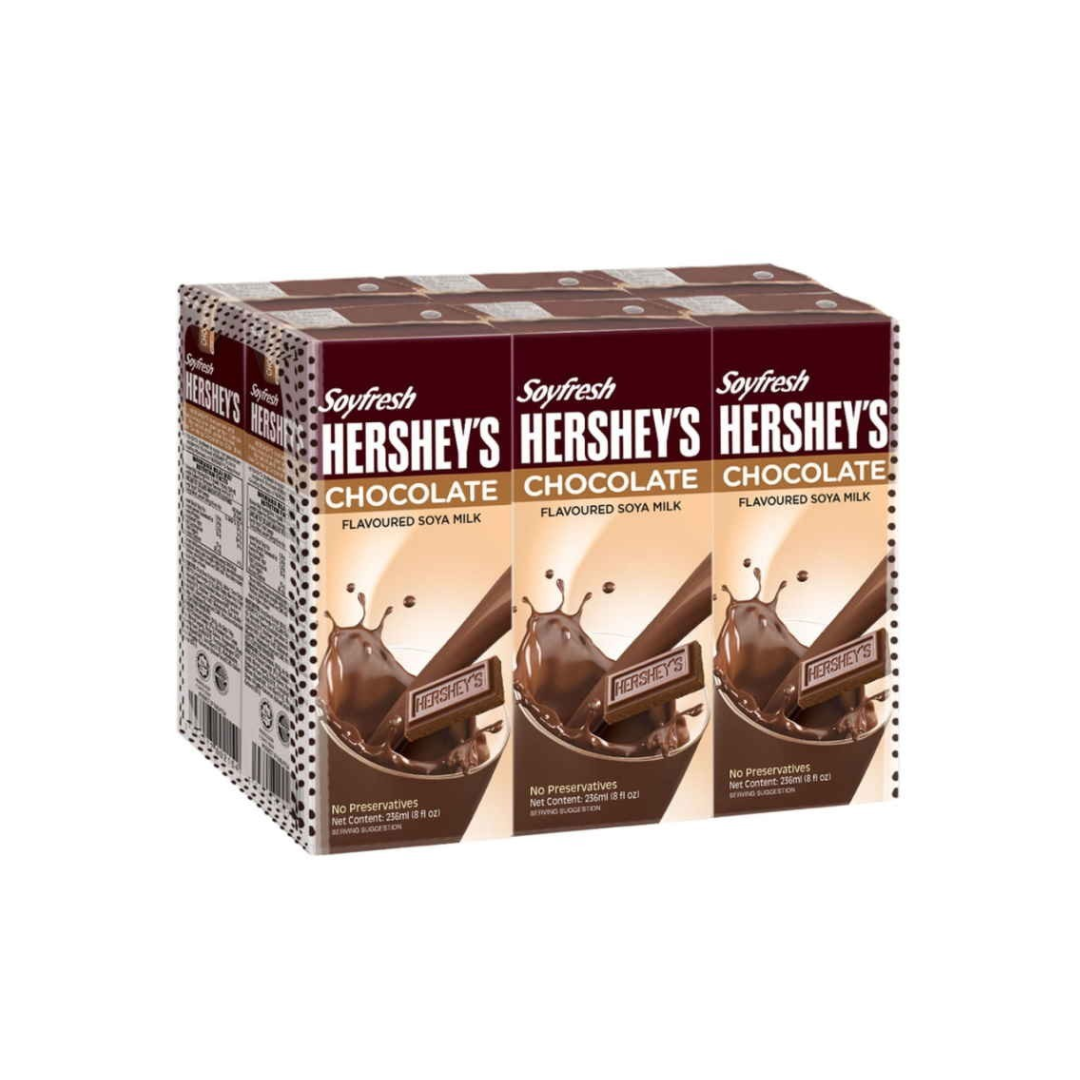 HERSHEY'S SOYFRESH CHOCOLATE 6's x 236ml