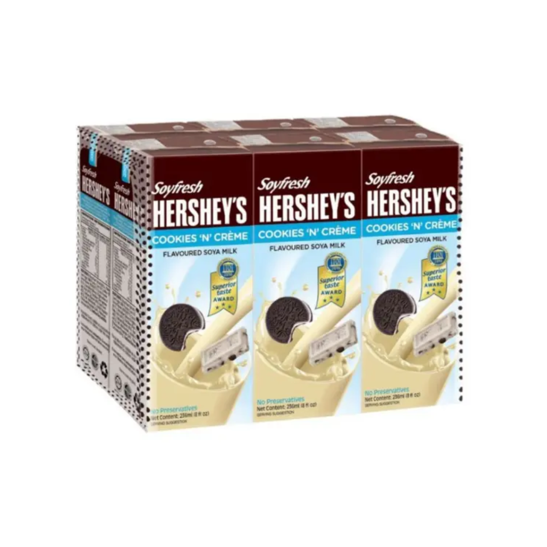 HERSHEY'S SOYFRESH COOKIES N CREME 6's x 236ml