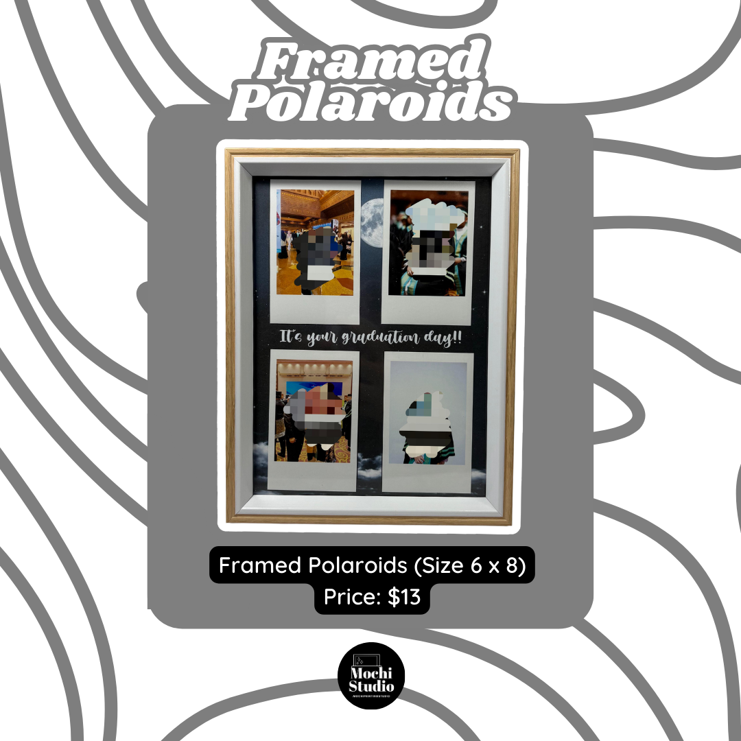 Framed Polaroids (Size 6 x 8)