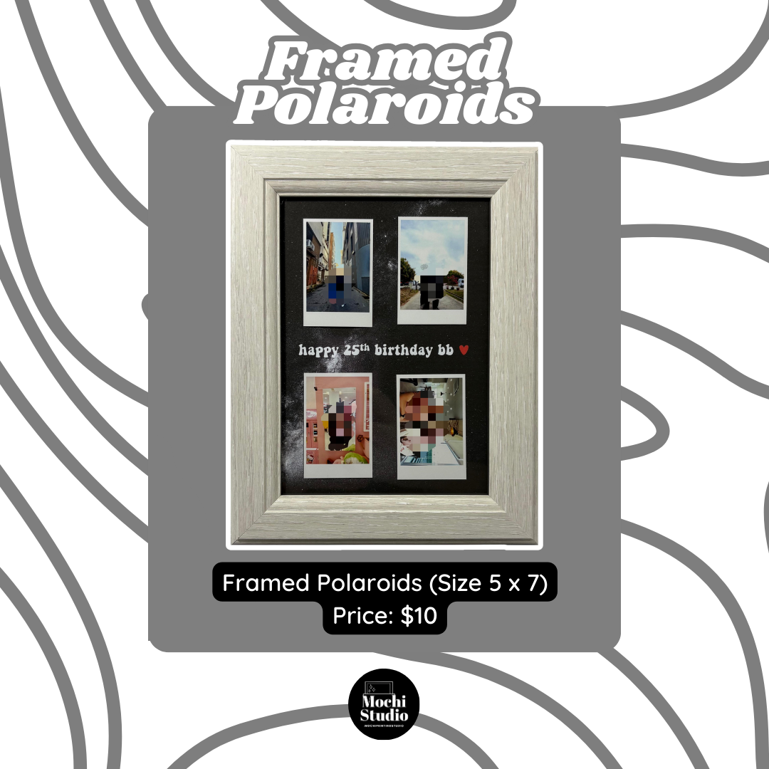 Framed Polaroids (Size 5 x 7)