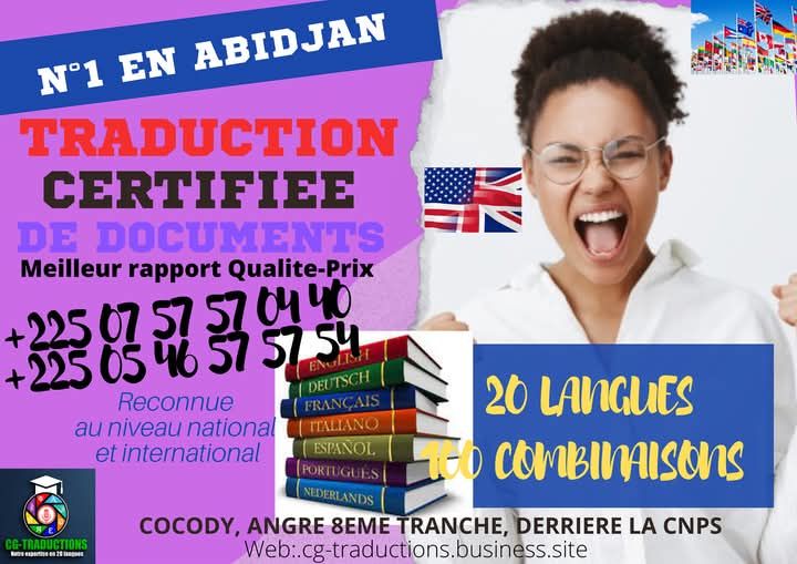 TRADUCTION CERTIFIÉE DE DOCUMENTS EN 20 LANGUES