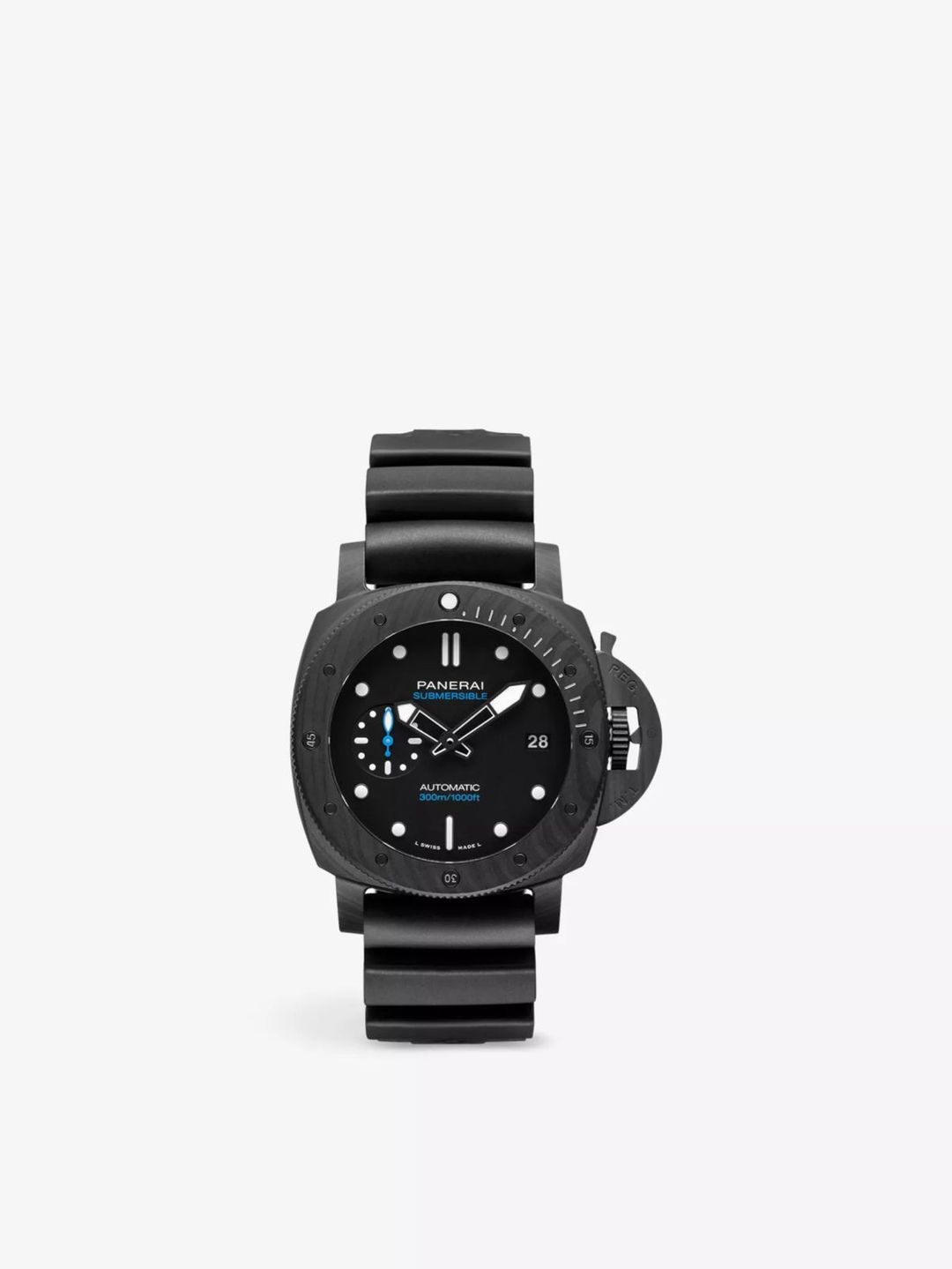 Panerai Submersible Carbotech And Rubber Automatic Watch