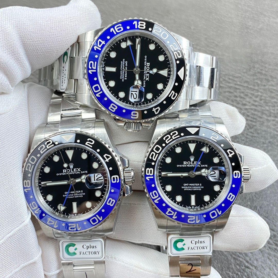 Rolex GMAT-Master Trio Batman With Jubilee And Oyster Bracelets