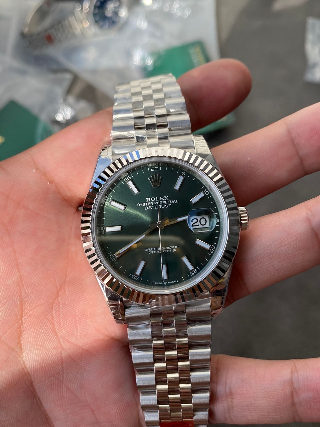 Rolex Datejust Green Dial