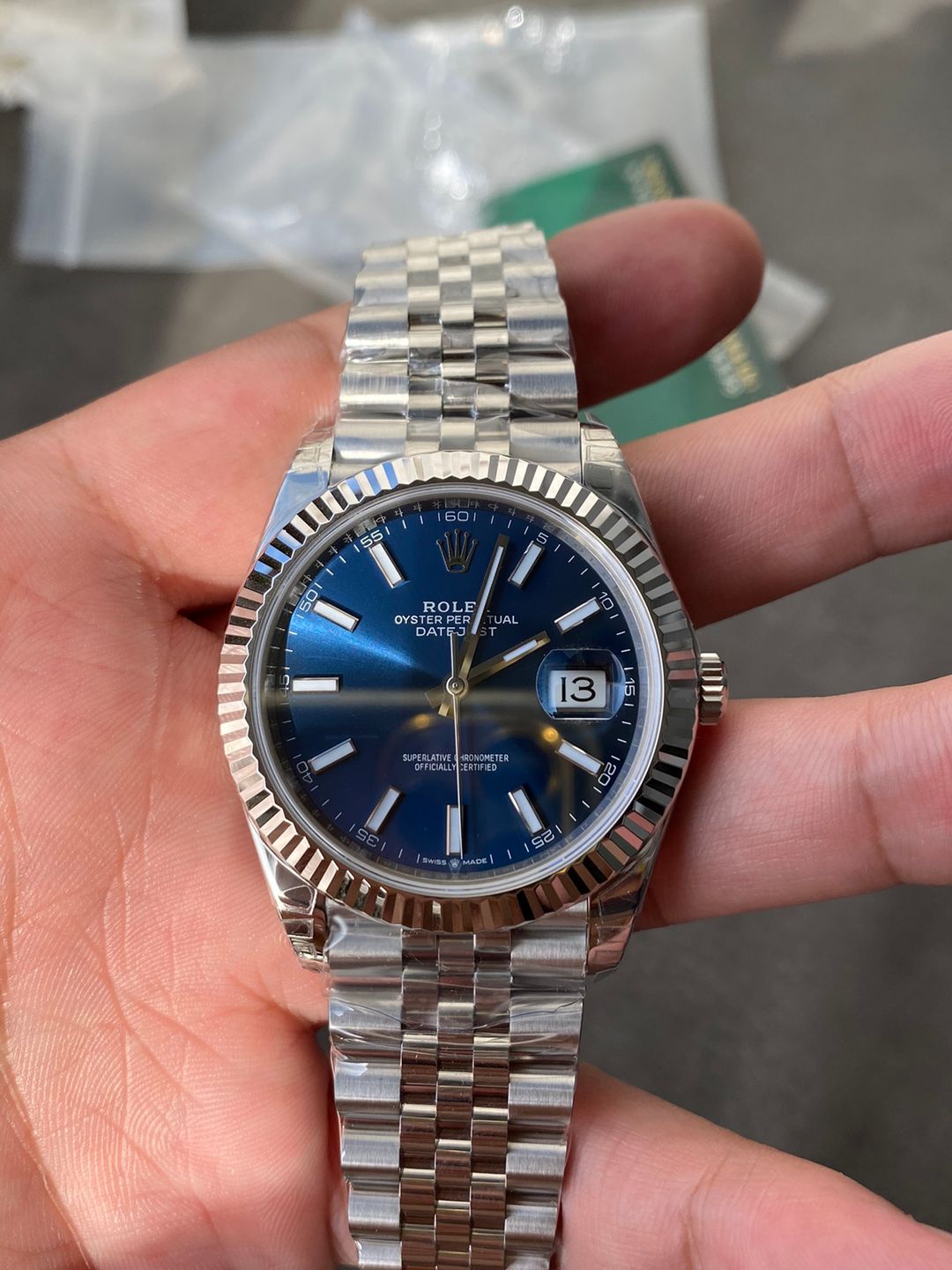 Rolex Datejust Blue Dial 