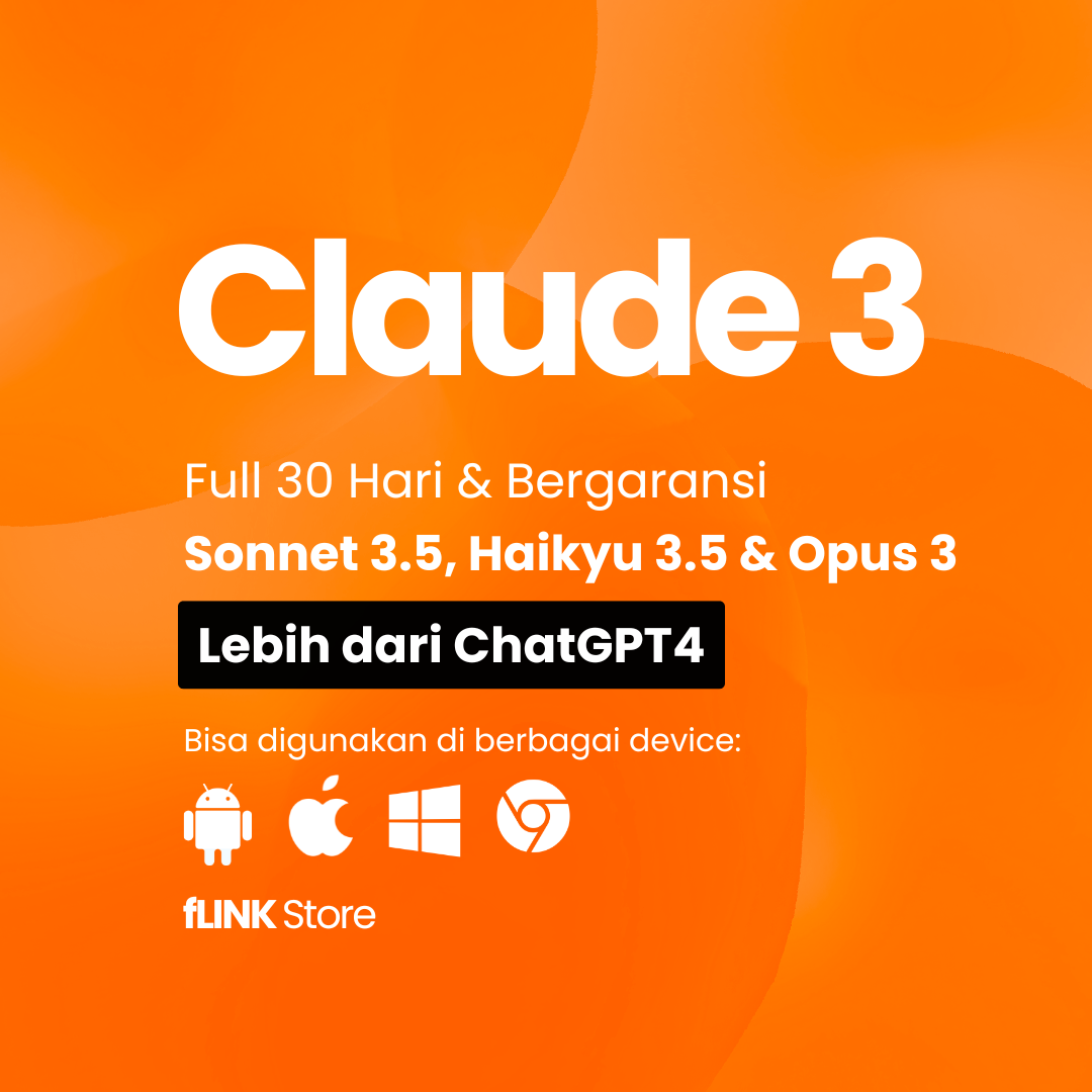 Claude.ai PRO 30 Hari Resmi