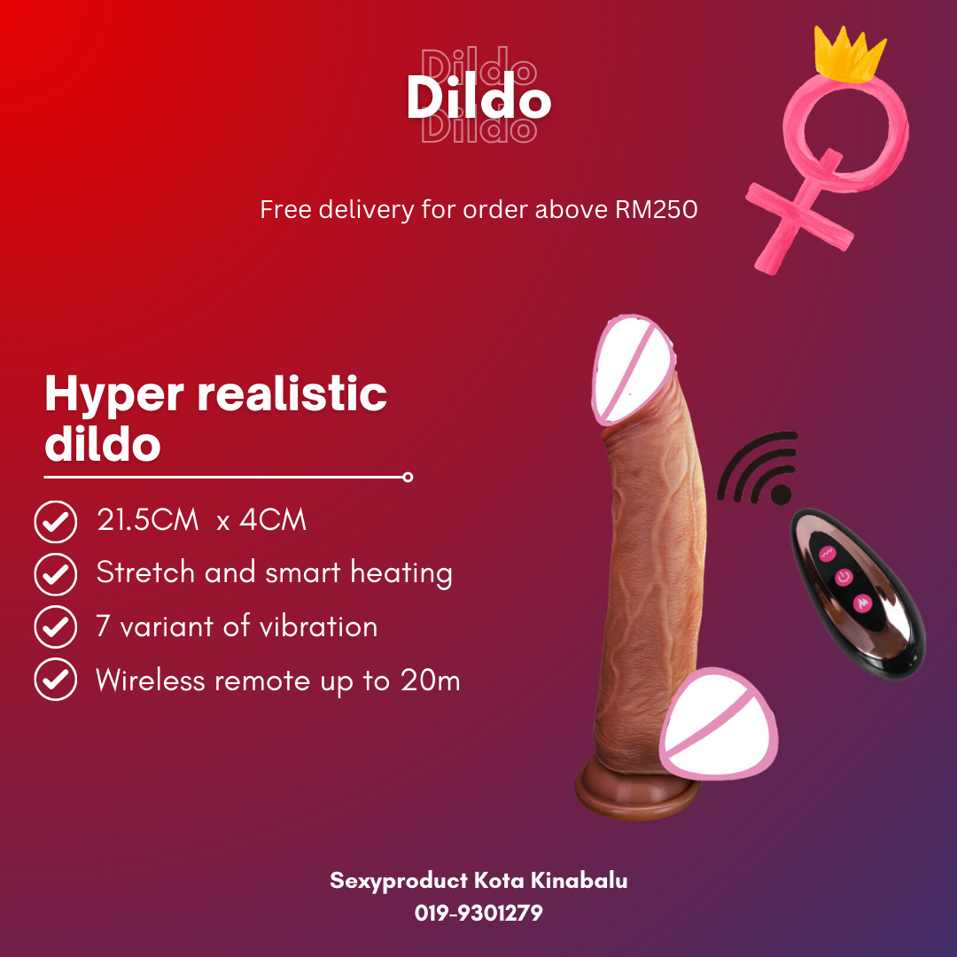 Hyper realistic wireless remote dildo with multi function