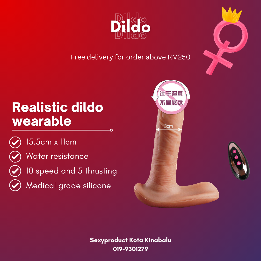 Hyper Realistic Dildo Vibrator Wearable With Remote Control