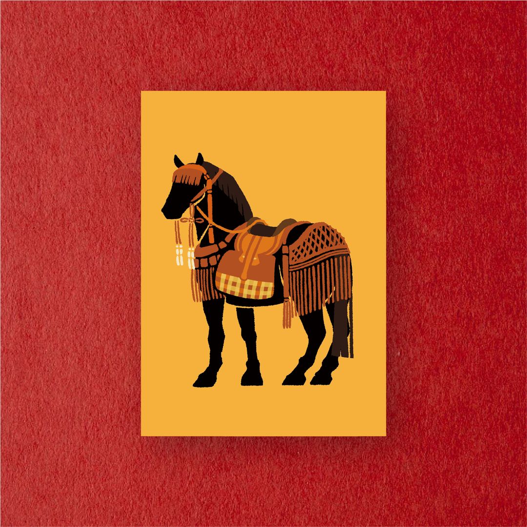 一馬當先明信片 The Leading Horse Postcard