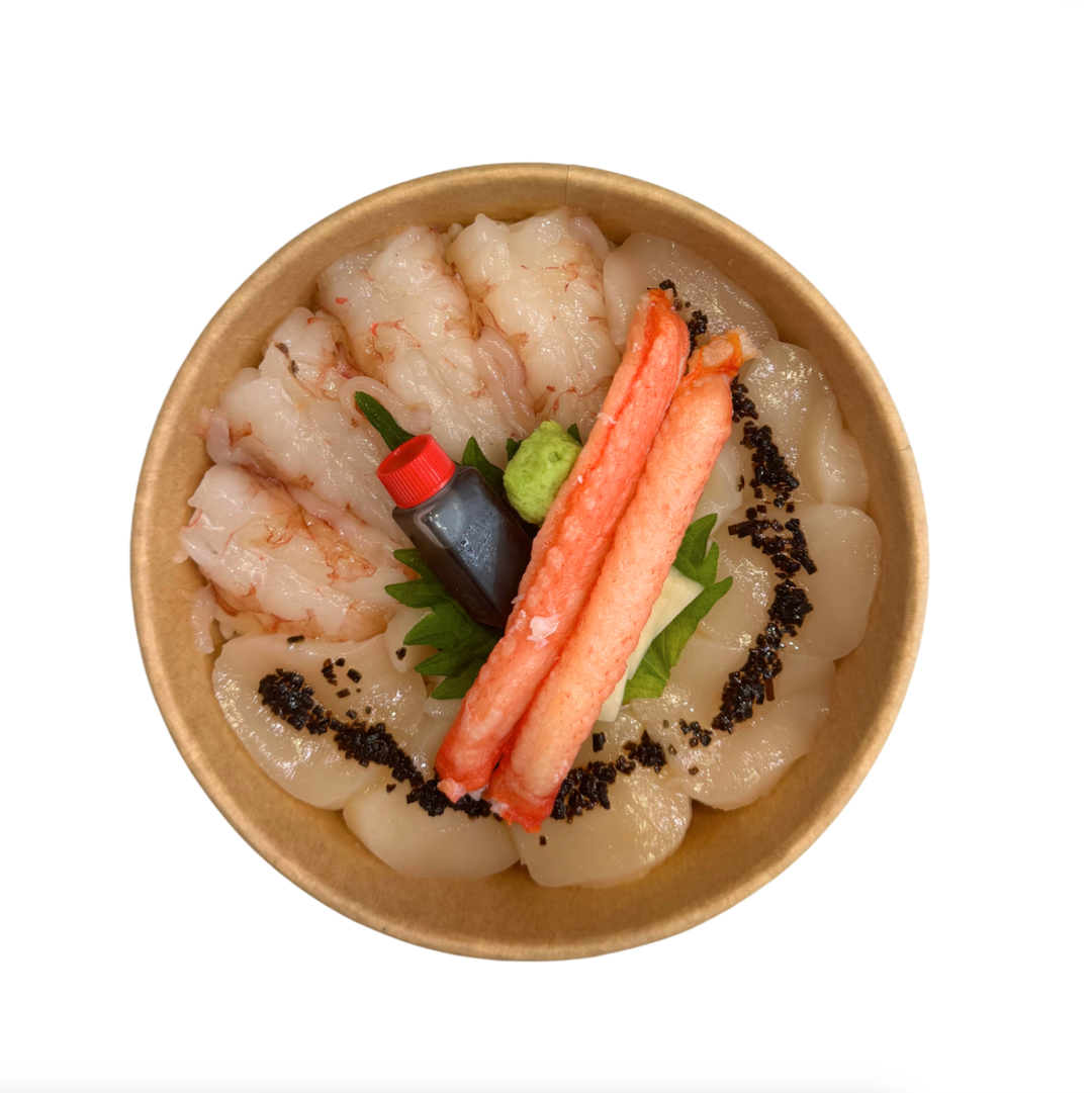 (海老帆立蟹丼) Ebi Hotate Snow Crab Don