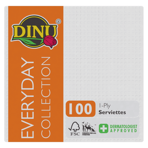 Dinu 1 Ply Serviettes 100's