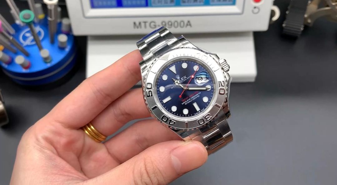 Rolex Yacht-Master 40 in stainless steel with blue dial