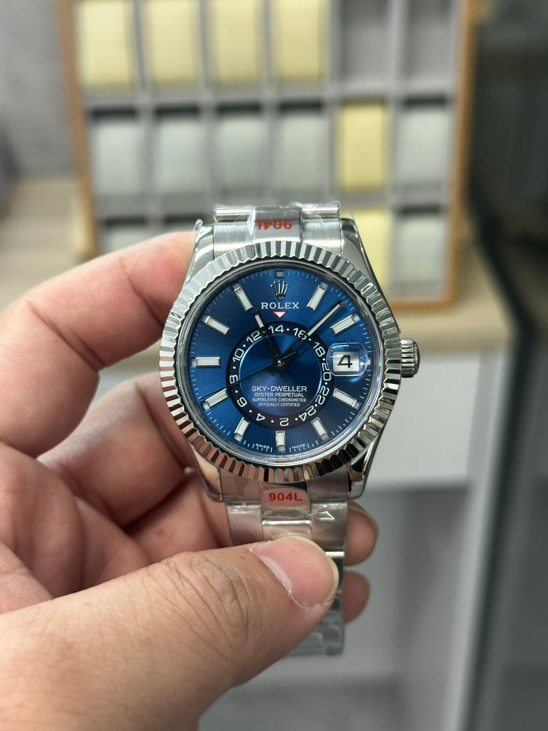 Rolex Sky-Dweller in Stainless Steel with Blue Dial