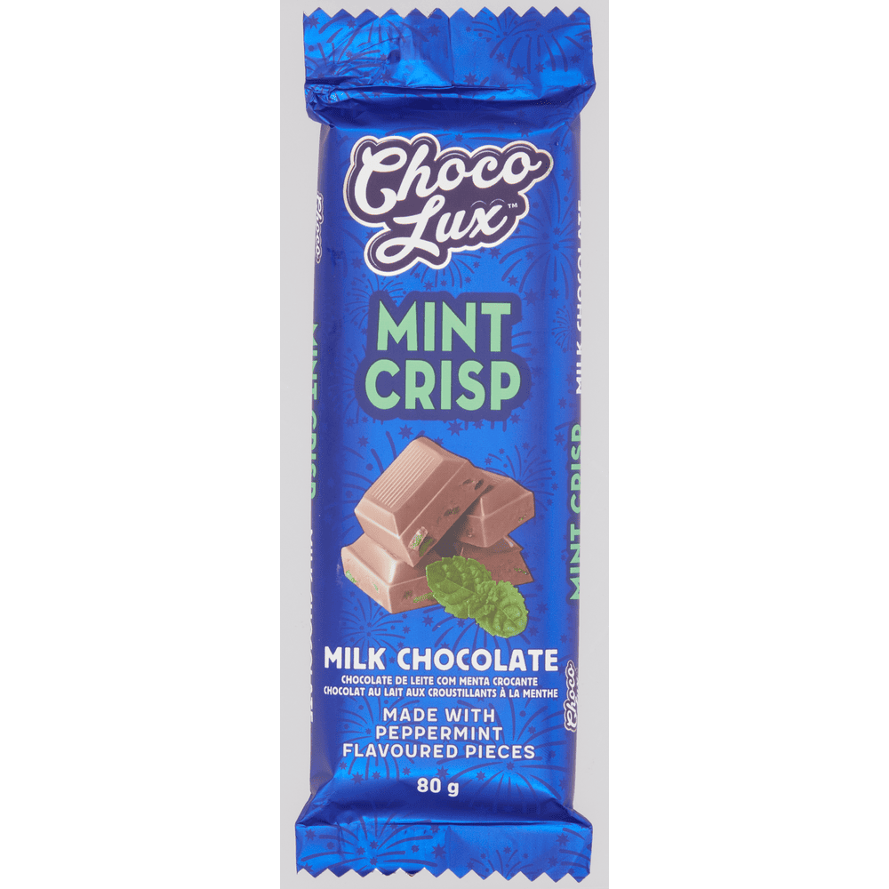 Choco Lux Mint Crisp Chocolate 80g