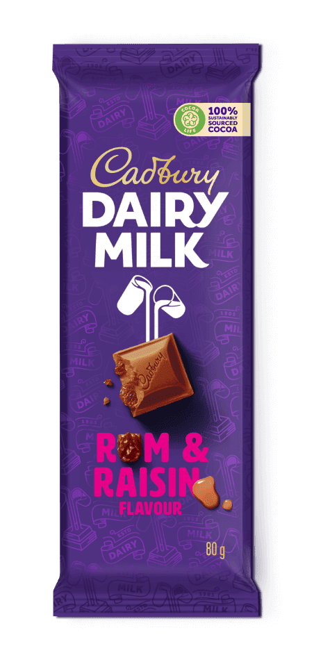 Cadbury Rum & Raisin Chocolate 80g