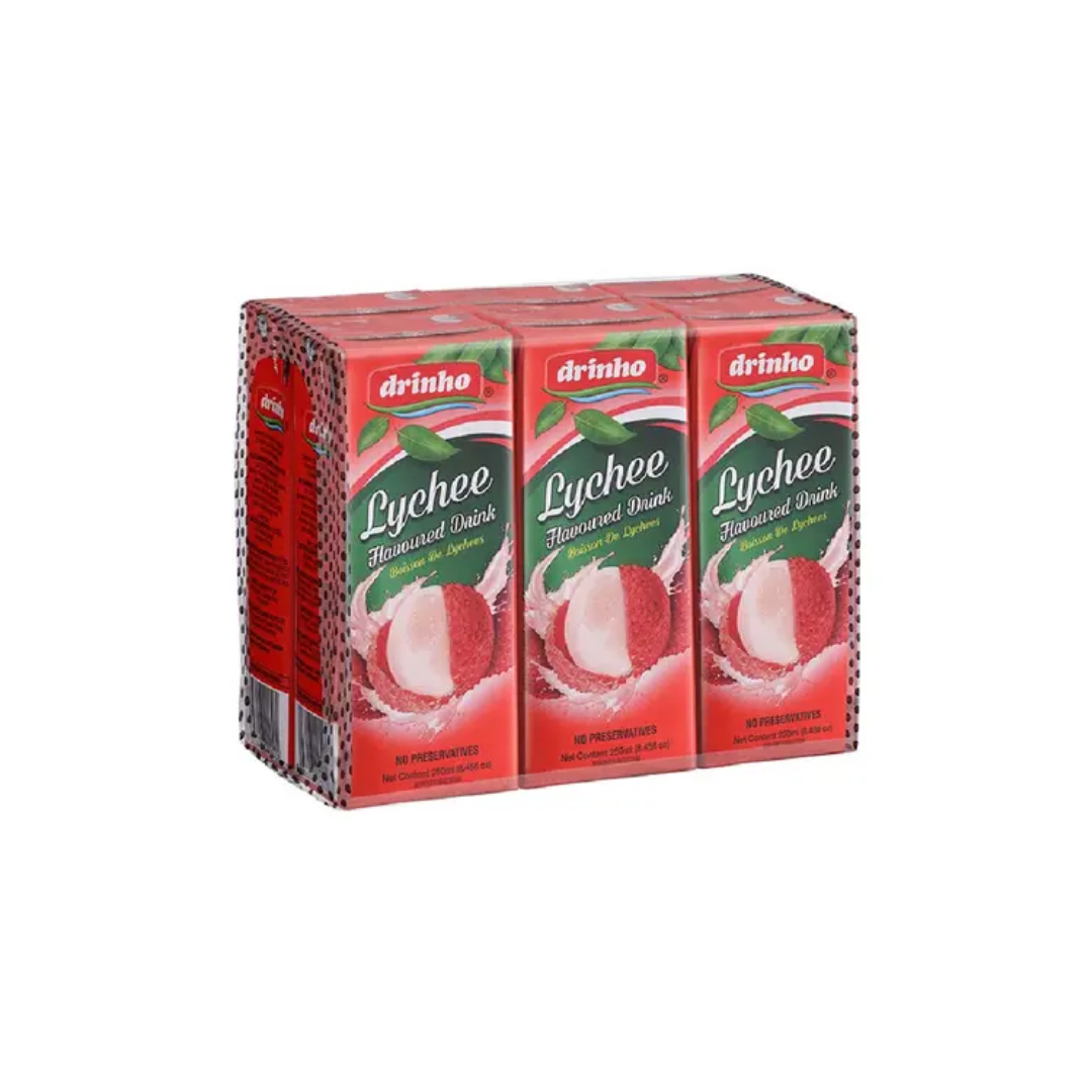 DRINHO LYCHEE FLAVOURED DRINK 6's x 250ml