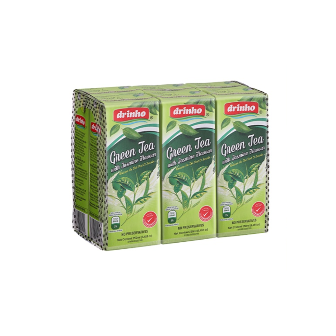 DRINHO GREEN TEA WITH JASMINE DRINK 6's x 250ml